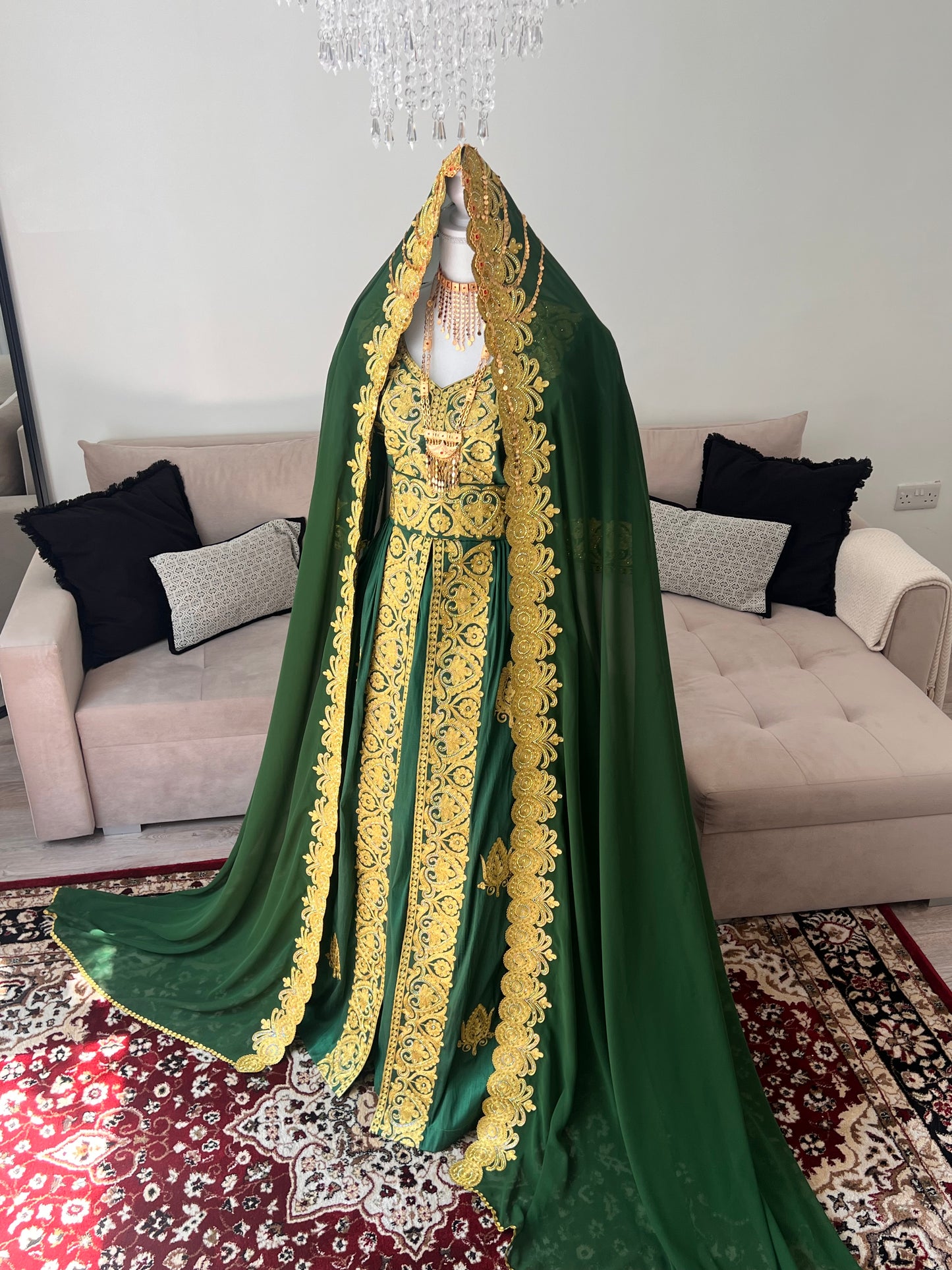 Green Bridal Dress