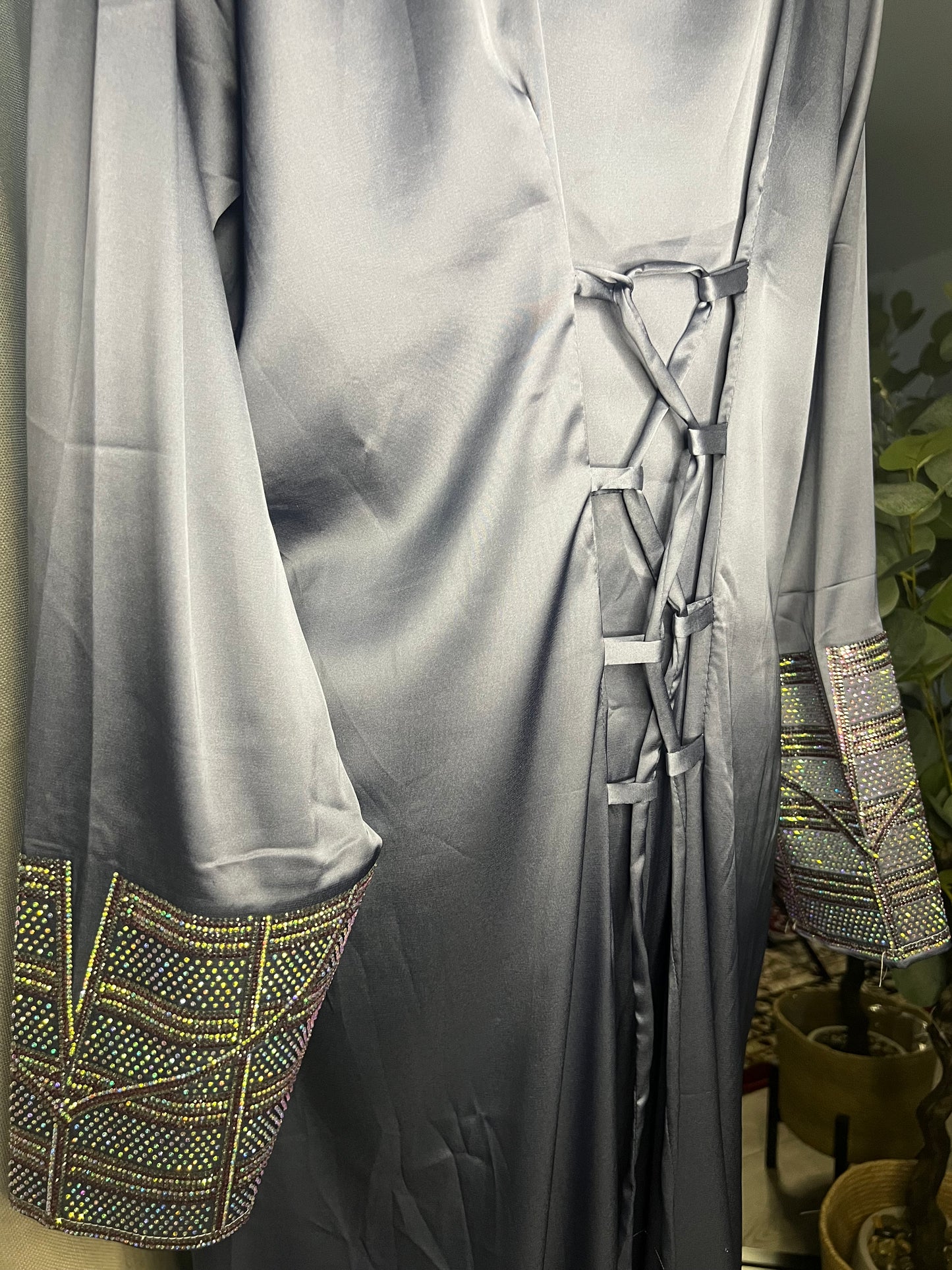 Plain Italian Silk Corset Makhawar