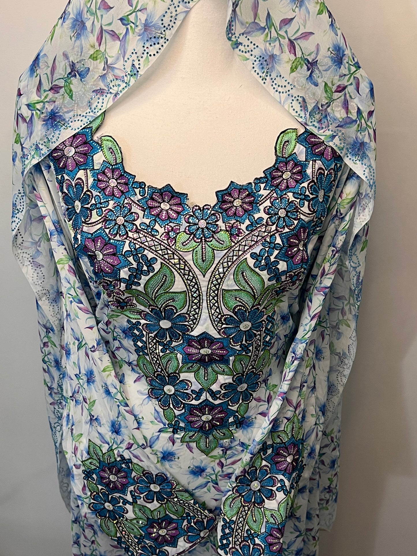 Italian Silk Corset Makhawar & Hijab