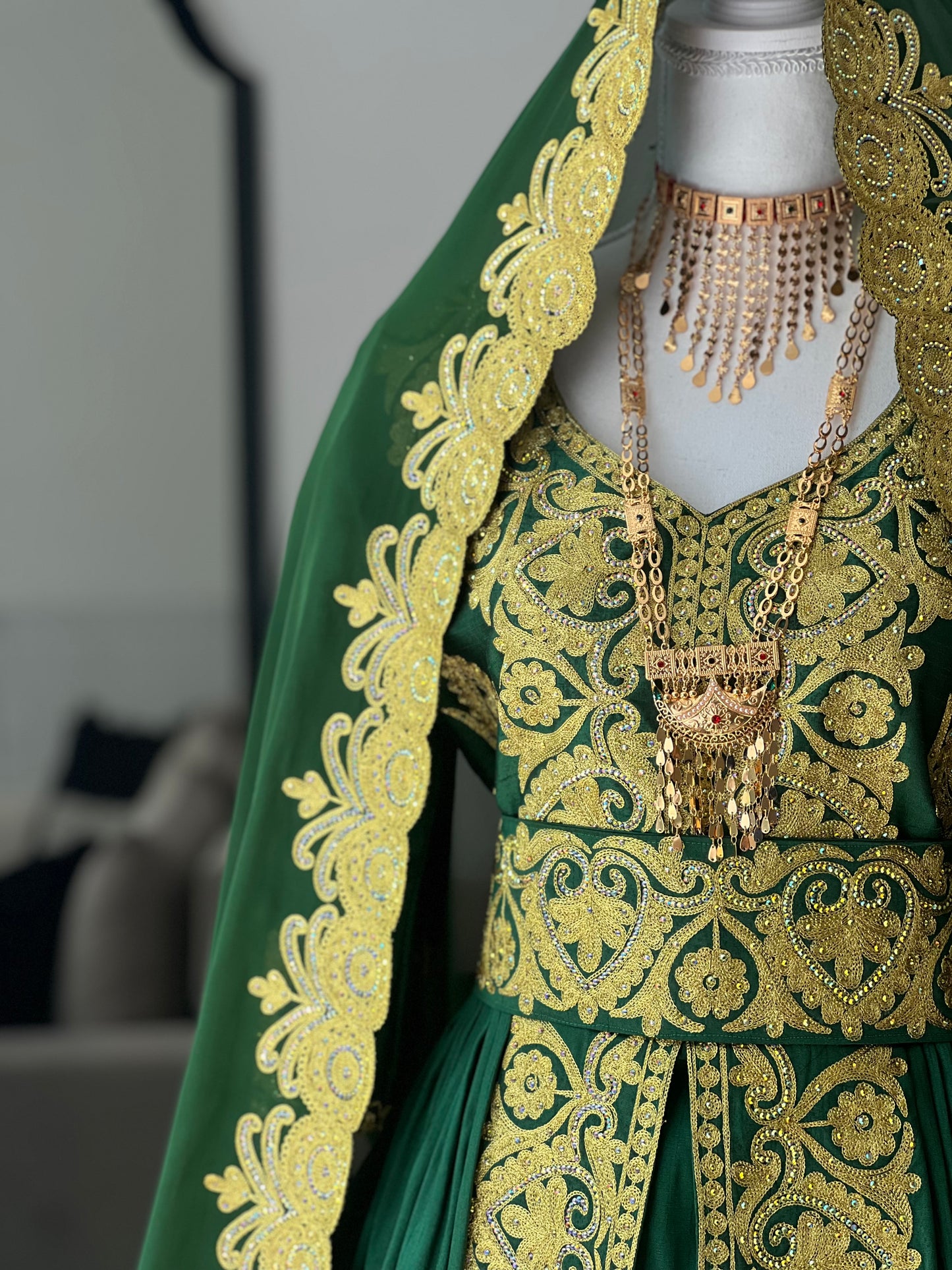 Green Bridal Dress