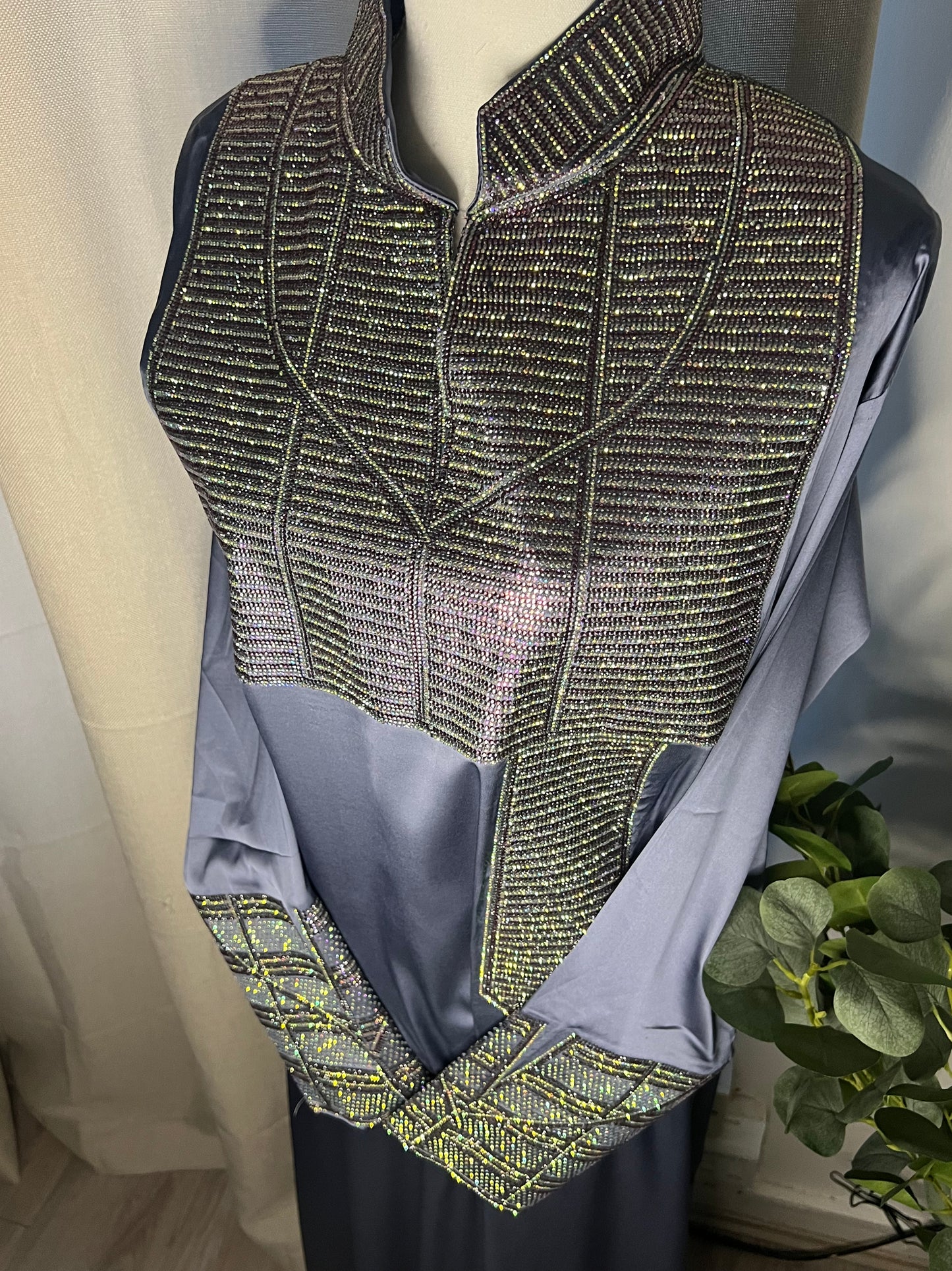Plain Italian Silk Corset Makhawar