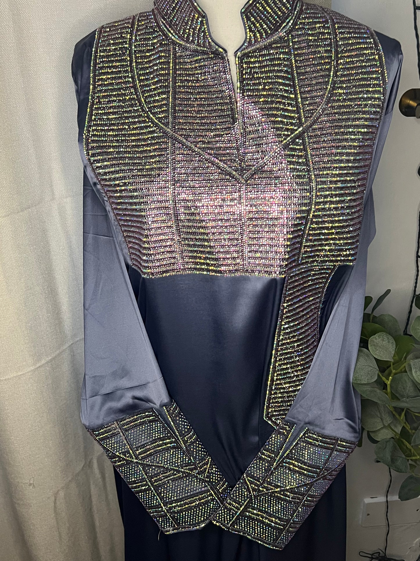 Plain Italian Silk Corset Makhawar
