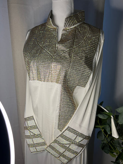 Plain Italian Silk Corset Makhawar