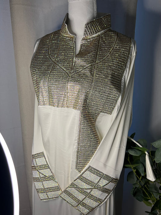 Plain Italian Silk Corset Makhawar