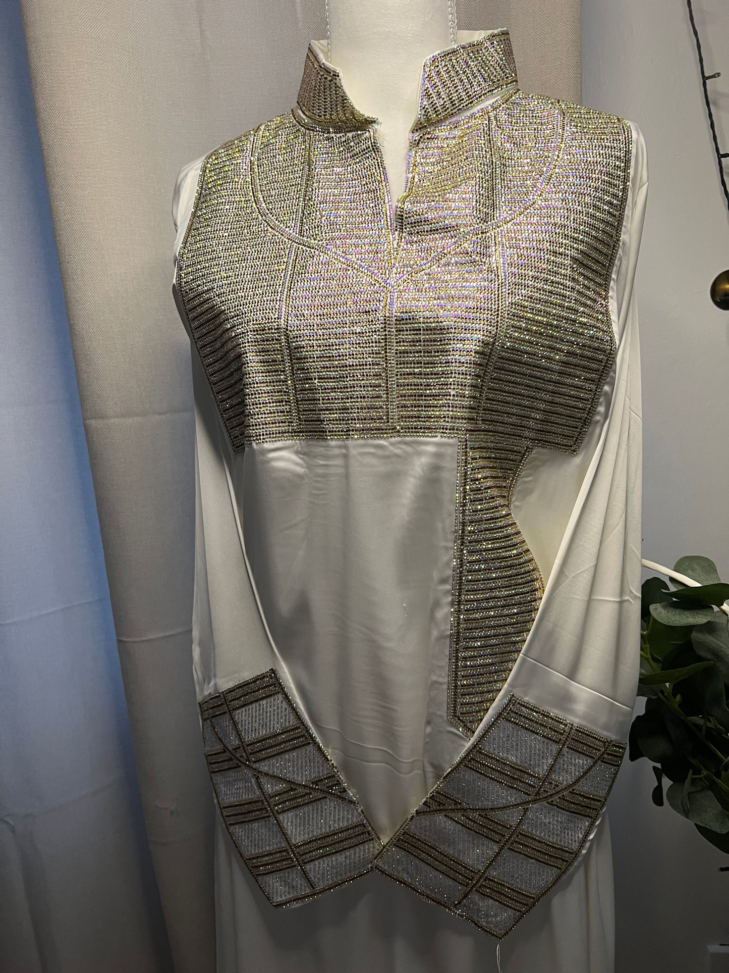 Plain Italian Silk Corset Makhawar